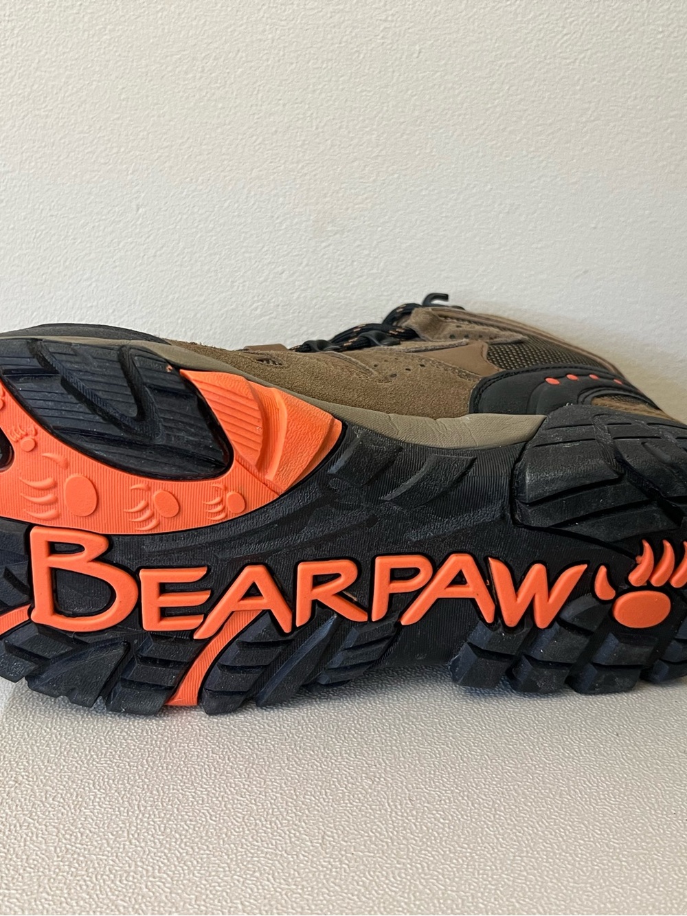 BearPaw Brown and Orange Trail Running Shoe